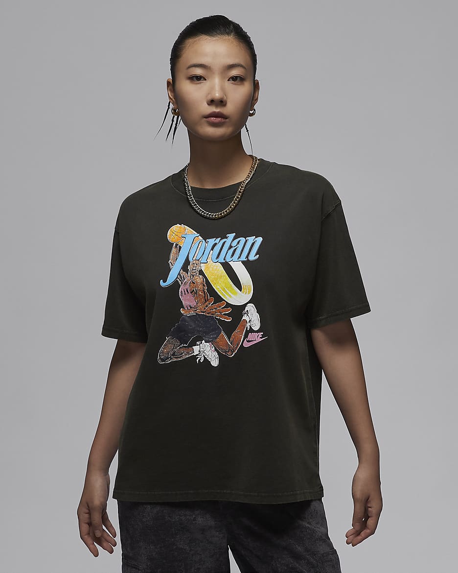 有名なブランド NIKE公式】ジョーダン ガールフレンド グラフィック ウィメンズ トップス